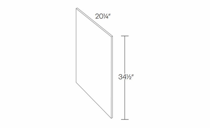 Fashion White FSV: Finished Vanity Skin: Assembled Kitchen Cabinets