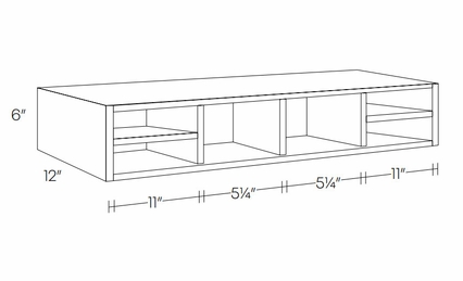Fashion White OC36: Organizer Cubby: Assembled Kitchen Cabinets