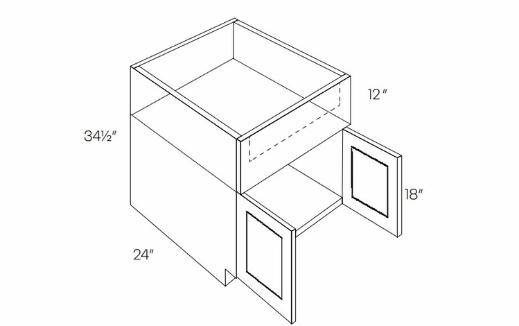 Fashion White SB33-FS: Farm Sink Base Cabinet: Assembled Kitchen Cabinets
