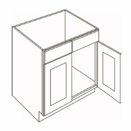 Fashion White SB39: Sink Base Cabinet: Assembled Kitchen Cabinets