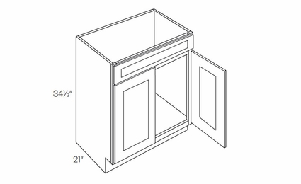 Fashion White V30: Vanity Base Cabinet: Assembled Kitchen Cabinets