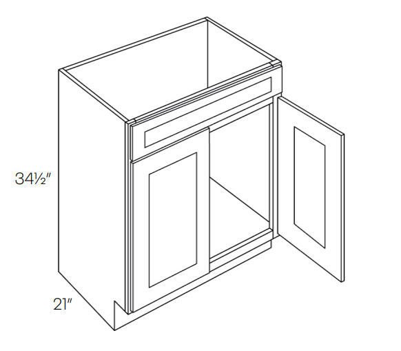 Fashion White V30 Vanity Base PreAssembled Kitchen