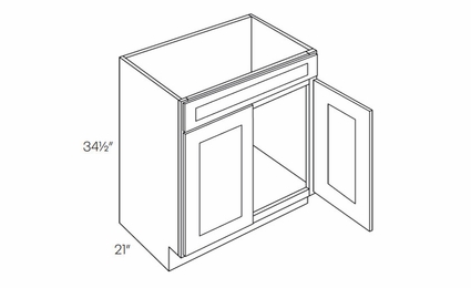 Fashion White V36: Vanity Base Cabinet: Assembled Kitchen Cabinets