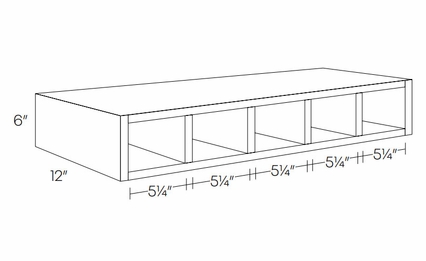 Fashion White WC36: Wine Cubby: Assembled Kitchen Cabinets