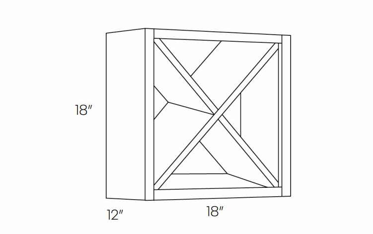 Fashion White WCX1818: Wine Cubby Cabinet: Assembled Kitchen Cabinets