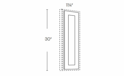 Fashion White WDE1230: Wall Decorative End: Assembled Kitchen Cabinets