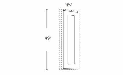 Fashion White WDE1250: Wall Decorative End: Assembled Kitchen Cabinets