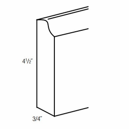 FBM8-T: Traditional Base Molding: Dover Lunar RTA Kitchen Cabinet