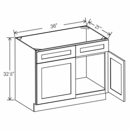 Floral Espresso ADA-VS36: ADA Vanity Sink Base Cabinet: RTA Kitchen Cabinets