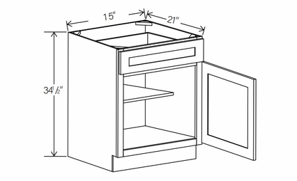 Floral Espresso VB15: Vanity Base Cabinet: RTA Kitchen Cabinets