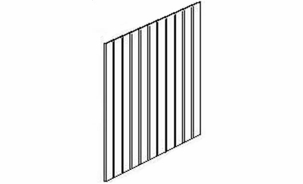 Forevermark Gramercy White BP48341214: 1/4" Thick Bead Board Panel: RTA Kitchen Cabinet