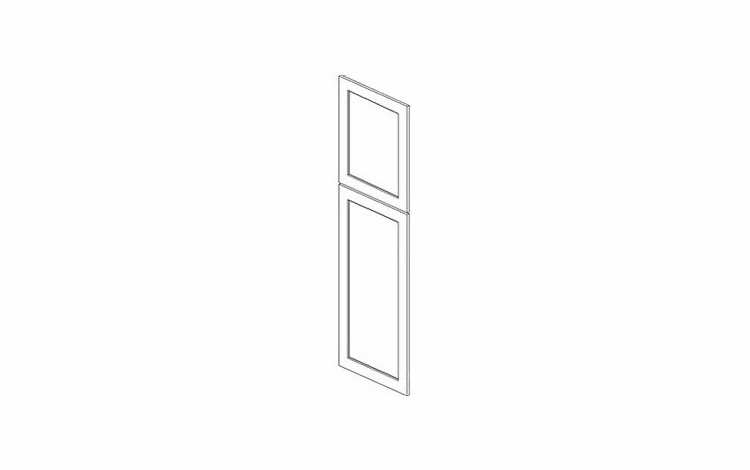 Forevermark Gramercy White EPWP2490D: Wall Pantry/Tall End Decorative Door: RTA Kitchen Cabinet