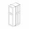 Forevermark Gramercy White EPWP2490D: Wall Pantry/Tall End Decorative Door: RTA Kitchen Cabinet