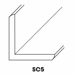 Forevermark Gramercy White SC5: Outside Corner Molding: RTA Kitchen Cabinet