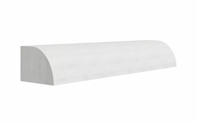 Forevermark Grey Stone Shaker SC6: Shoe Molding: RTA Kitchen Cabinet