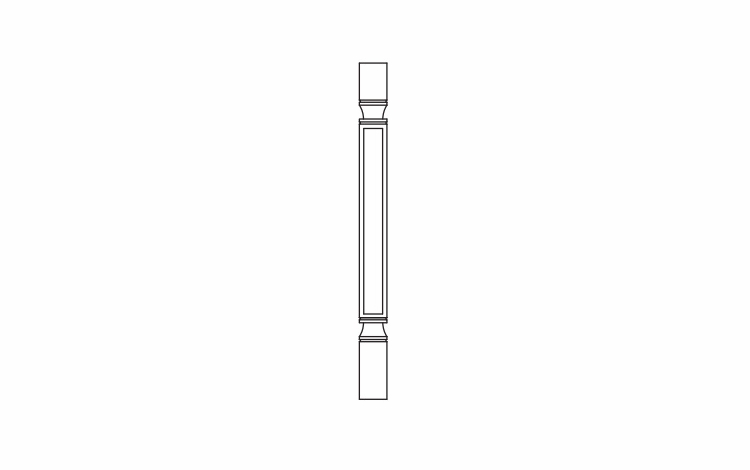 Forevermark Greystone Shaker LEG75: Decor Full Leg (Trimmable): RTA Kitchen Cabinet