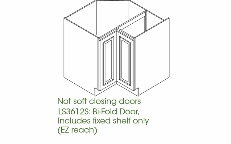 Forevermark Greystone Shaker LS3612S: EZ Reach Cabinet: RTA Kitchen Cabinet