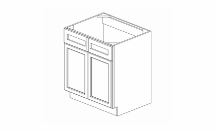 Forevermark Greystone Shaker S3621B Bathroom Vanity: RTA Kitchen Cabinet