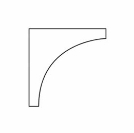 Forevermark Greystone Shaker SC4: Inside Corner Molding: RTA Kitchen Cabinet