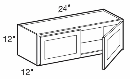 Forevermark Greystone Shaker W2412B: Wall Cabinet: RTA Kitchen Cabinet