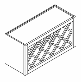 Forevermark Greystone Shaker W3018WR: Wine Rack Cabinet: RTA Kitchen Cabinet