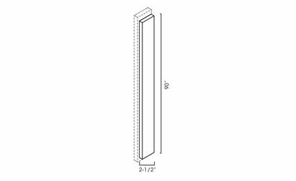 Forevermark Lait Grey Shaker OLF390: Overlay Filler: RTA Kitchen Cabinet