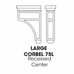 Forevermark Midtown Grey CORBEL75L: Large Corbel: RTA Kitchen Cabinet