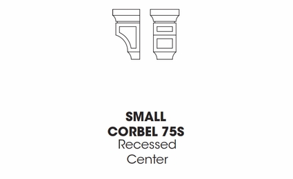 Forevermark Midtown Grey CORBEL75S: Small Corbel: RTA Kitchen Cabinet