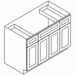 Forevermark Midtown Grey S4821B12D-34-1/2": Bathroom Vanity: RTA Kitchen Cabinet