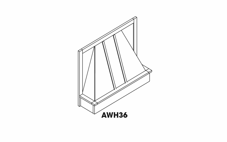 Forevermark Nova Light Grey Shaker AWH36: Range Hood: RTA Kitchen Cabinet