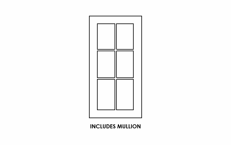 Forevermark Nova Light Grey Shaker WDC2430MGD: Wall Diagonal Corner Glass Door With Clear Glass - Includes Mullion: RTA Kitchen Cabinet