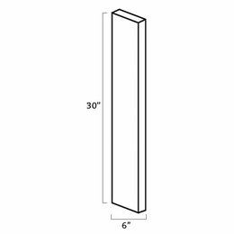 Forevermark Nova Light Grey Shaker WF6: Wall Filler: RTA Kitchen Cabinet
