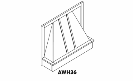 Forevermark Pepper Shaker AWH36: Range Hood: RTA Kitchen Cabinet