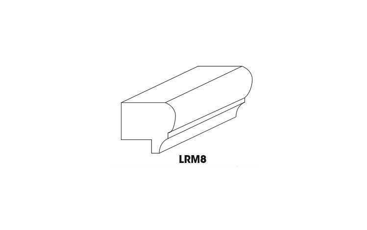 Forevermark Pepper Shaker LRM8: Light Rail Molding: RTA Kitchen Cabinet