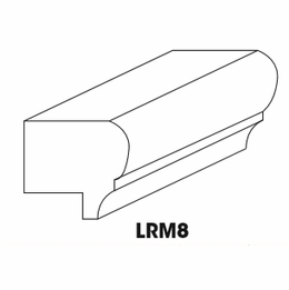 Forevermark Pepper Shaker LRM8: Light Rail Molding: RTA Kitchen Cabinet