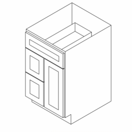 Forevermark Pepper Shaker S3021DL: Left Bathroom Vanity: RTA Kitchen Cabinet