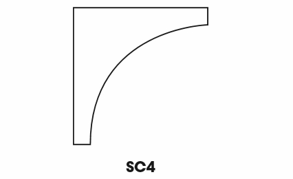 Forevermark Pepper Shaker SC4: Inside Corner Molding: RTA Kitchen Cabinet