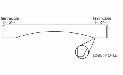 Forevermark Pepper Shaker VAL54S: Shaker Arch Valance: RTA Kitchen Cabinet
