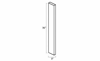 Forevermark Pepper Shaker WF336: Wall Filler: RTA Kitchen Cabinet