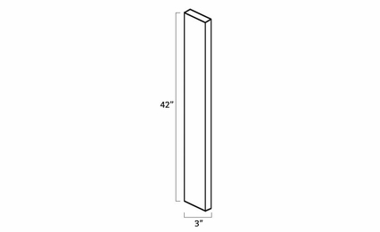 Forevermark Pepper Shaker WF342: Wall Filler: RTA Kitchen Cabinet