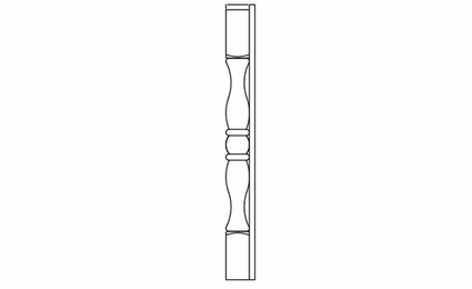 Forevermark Petit Blue TP3: Decor Full Leg With Wall Filler: RTA Kitchen Cabinet