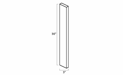 Forevermark Petit Blue WF3-3/4: Wall Filler: RTA Kitchen Cabinet