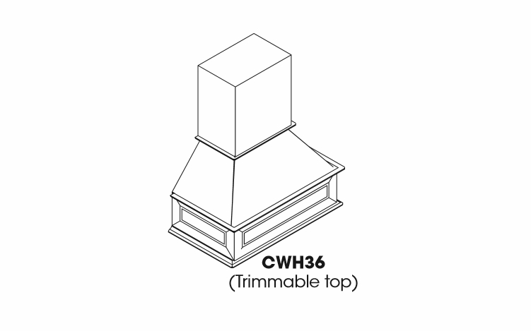 Forevermark Petit Brown CWH36: Range Hood: RTA Kitchen Cabinets