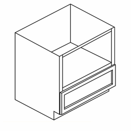 Forevermark Petit Sand B30MW: Microwave Base Cabinet: RTA Kitchen Cabinet