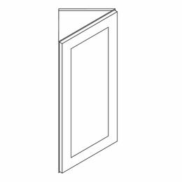 Forevermark Petit White AW42: Angled Wall Corner Cabinet: RTA Kitchen Cabinet