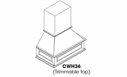 Forevermark Petit White CWH36: Range Hood: RTA Kitchen Cabinets