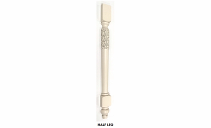 Forevermark Petit White LEG83: Decor Half Leg: RTA Kitchen Cabinet