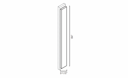 Forevermark Petit White OLF384: Overlay Filler: RTA Kitchen Cabinet