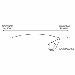 Forevermark Petit White VAL48S: Shaker Arch Valance: RTA Kitchen Cabinet