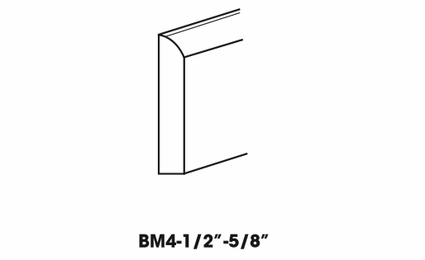 Forevermark Rio Vista White Shaker BM4: Base Board Molding: RTA Kitchen Cabinet